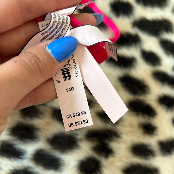 NWT Pink Butterfly Lace Victoria’s Secret Push-Up Bra - Picture 4 of 4